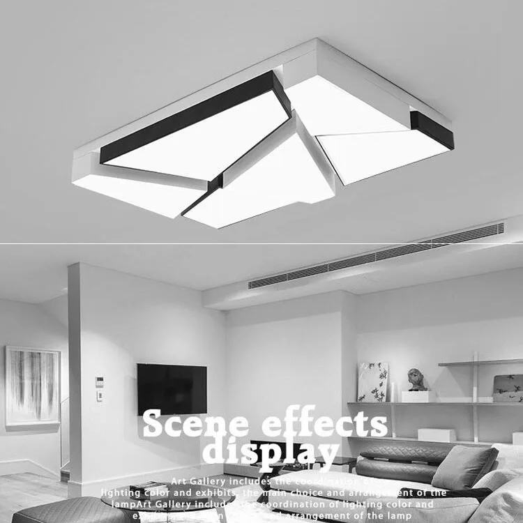 

Led Ceiling Lamp Acrylic Square Bedroom Simple Modern Warm And Romantic Creative Room Nordic square flush mount LED light