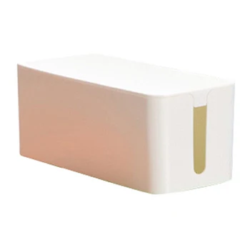 

New ABS Cable Management Box Cord Organizer Kit Cover Conceal Hide Wire Plug Box,White