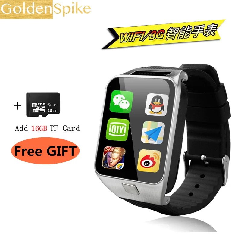 

2018 Smart Watches GW06 Bluetooth 4.0 MTK6572 RAM/ROM 512MB 4GB WIFI 3G GPS Camera Radio Support 32g TF Card PK S8