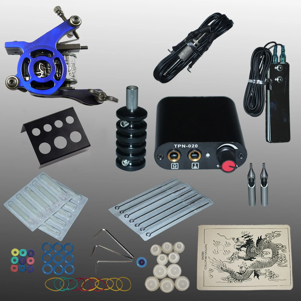 YILONG Complete Tattoo kits tattoo guns machine black tattoo machine