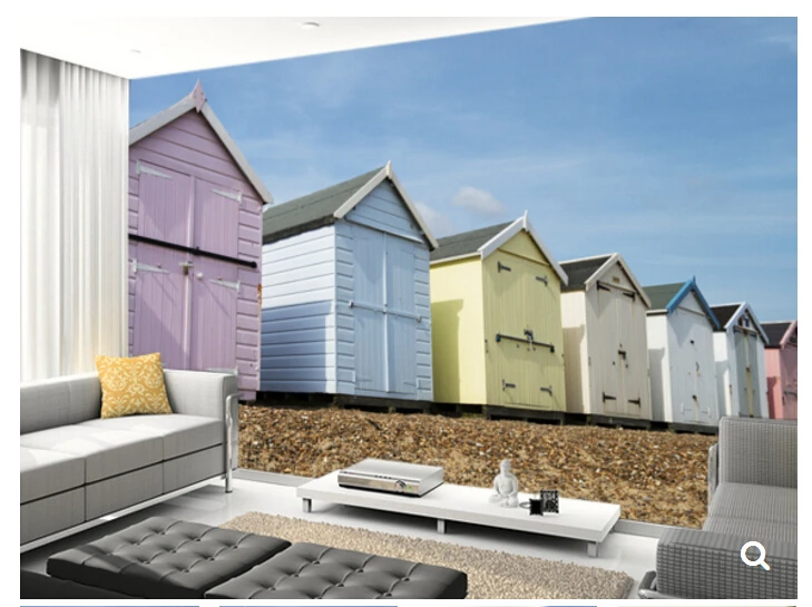 Wallpaper Strandhuisjes meubilair goedkoop For iPhone Free