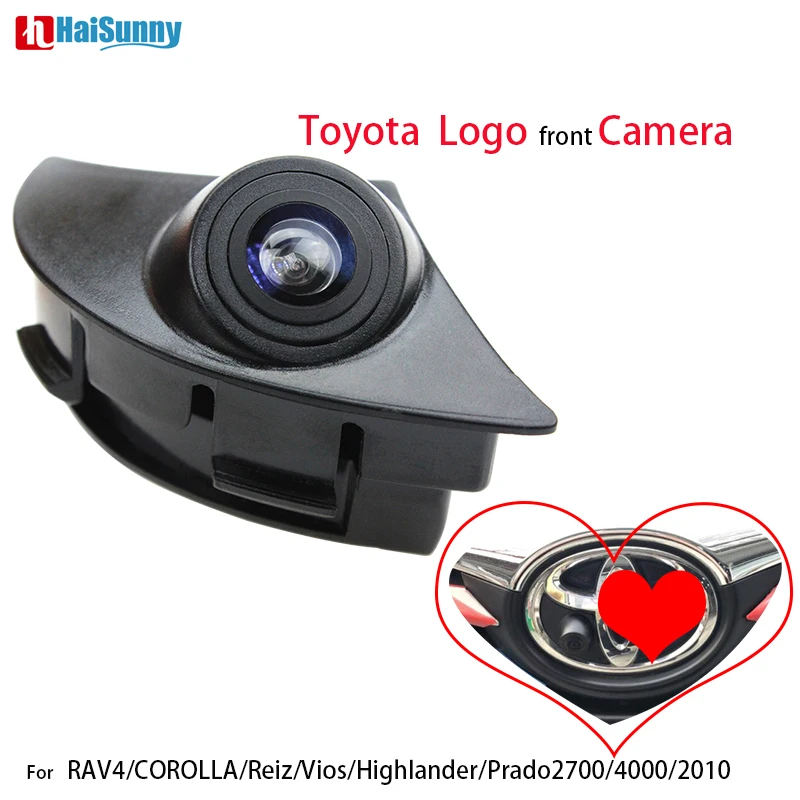 

HaiSunny Car Front Logo Camera For Toyota RAV4/Corolla/Reiz/Vios Front View Side Reversing Backup Camera Parking Assistance