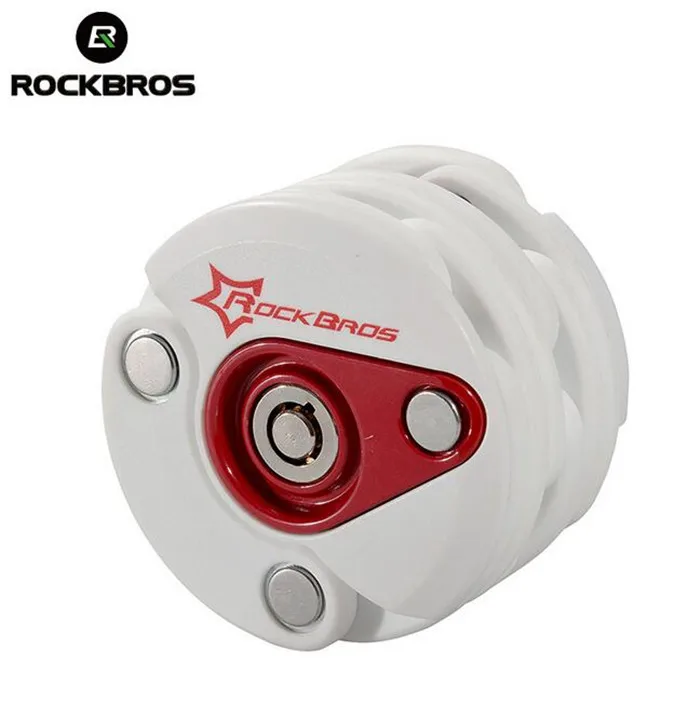 

RockBros Bike Antitheft Lock Bicycle Foldable Chain Lock Motorcycle Electric Bicycle High Security & Drill Resistant Lock Cylind
