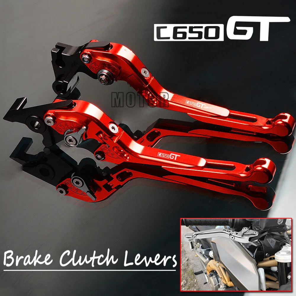 

Алюминиевые рычаги тормозной муфты для мотоцикла CNC для BMW C650GT 2011-2017 2012 Регулируемый складной выдвижной рычаг C 650 GT C650