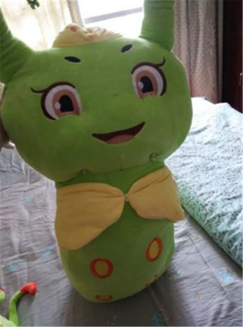 Fancytrader мягкие зеленый Caterpillar плюшевые Игрушечные лошадки мультфильм Животные червь Подушки Детские куклы 90 см 35 дюймов подарки для детей