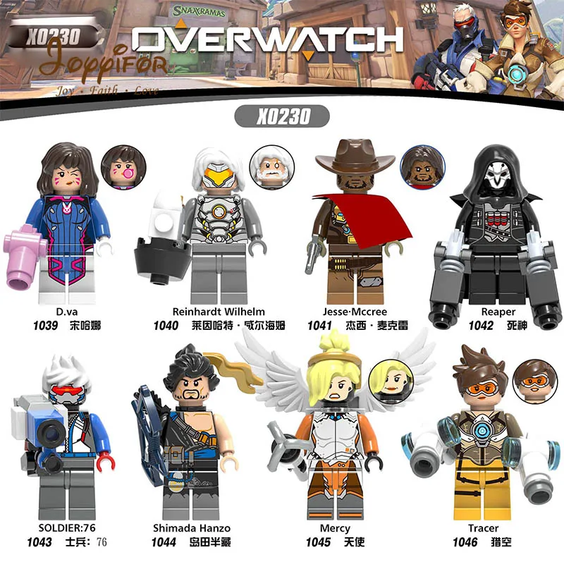 

Joyyifor Hot Game Toys Angel Reaper Cowboy Soldier Building Blocks Brick Mini Action Figure Toys for Children Kids Gifts X0230