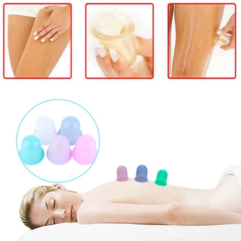 

1PC Family Body Massage Helper Anti Cellulite Vacuum Silicone Cupping Cups Healthy Care Makeup Face Tools
