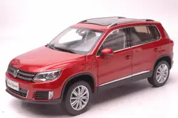 1:18 литья под давлением модели для Volkswagen VW Tiguan 2013 Красный внедорожник сплав игрушечный автомобиль миниатюрный коллекция подарки