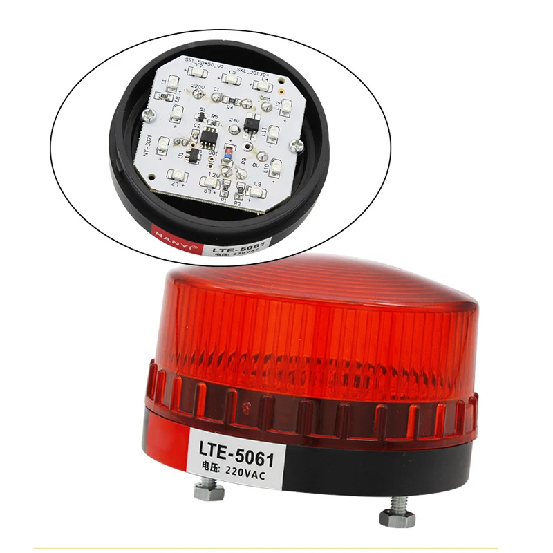 Сигнальная светового Индикатора света 12V 24V 220V предупреждающий мигающий