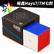 Yuxin 7x7x7 hays Магнитный магический скоростной кубик без наклеек профессиональные магниты головоломка Cubo magico Развивающие игрушки для детей