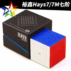 Yuxin 7x7x7 hays Магнитная magic Скорость cube stickerless professional магниты головоломка Cubo Magico развивающие игрушечные лошадки для детей