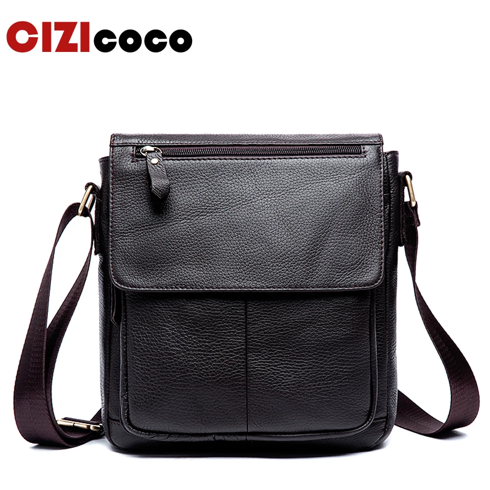 Messenger Bag Mannen Echt Leer Mannen Tas Messenger Schoudertassen