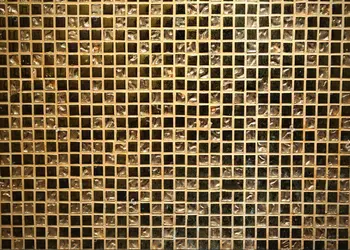 

Gold Wall Mosaic Tiles Texture Photography Backgrounds Vinyl cloth High quality Computer printed wedding backdrop