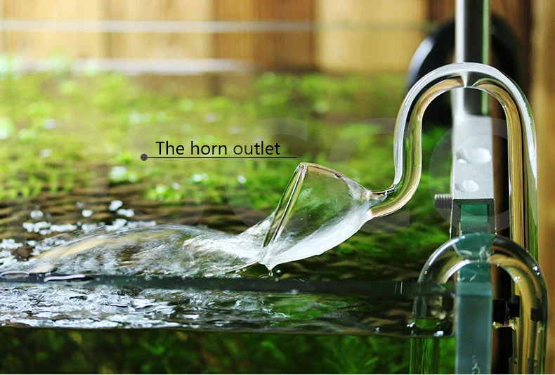 Aquarium ADA style 13/17mm Glass Lily Pipe Inflow Outflow The glass inlet and outlet water pipe in Bell grass cylinder oil film
