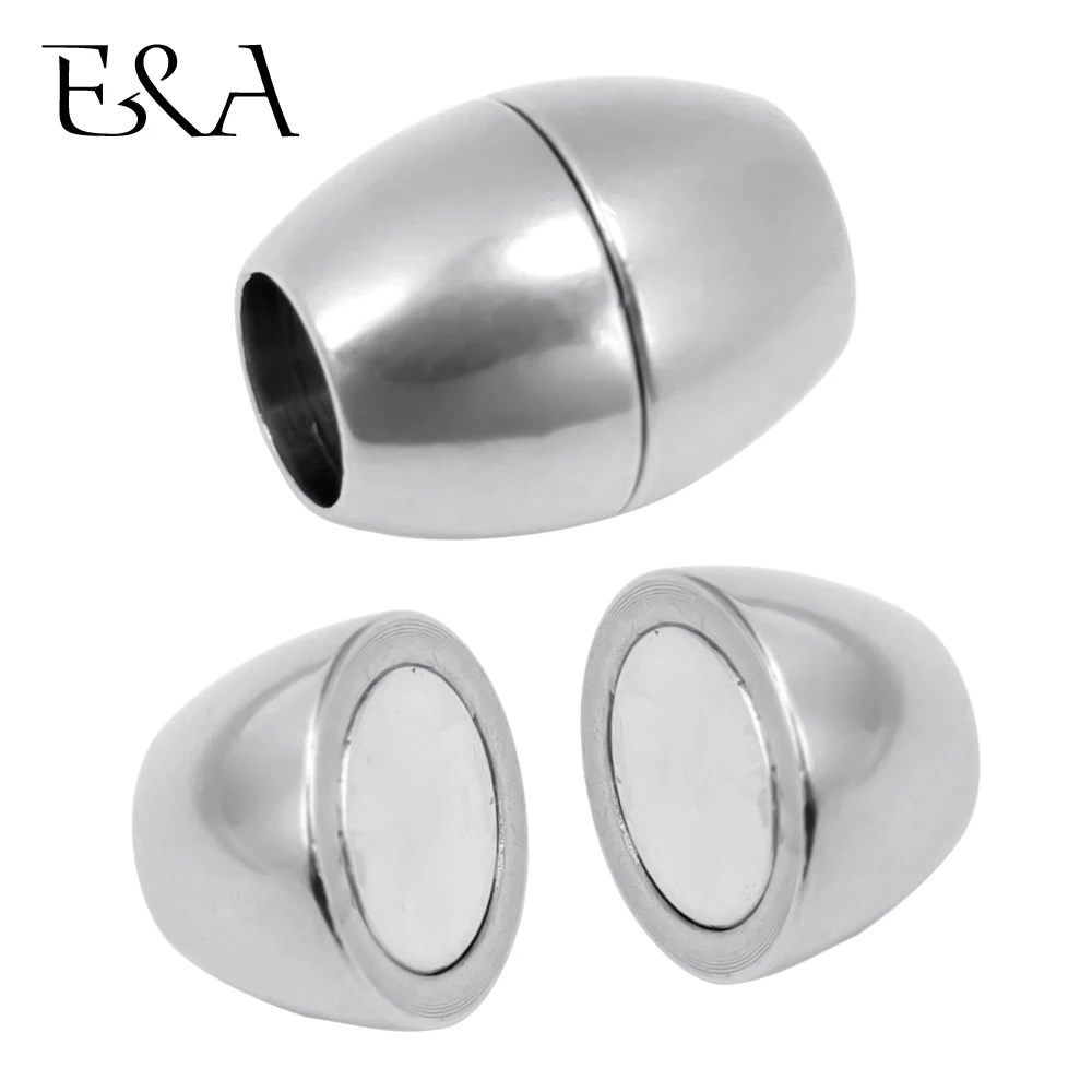 Stainless Steel Magnetic Clasp Hole 6mm Leather Cord Clasps Magnetic Clasp Hole 6mm Leather Cord