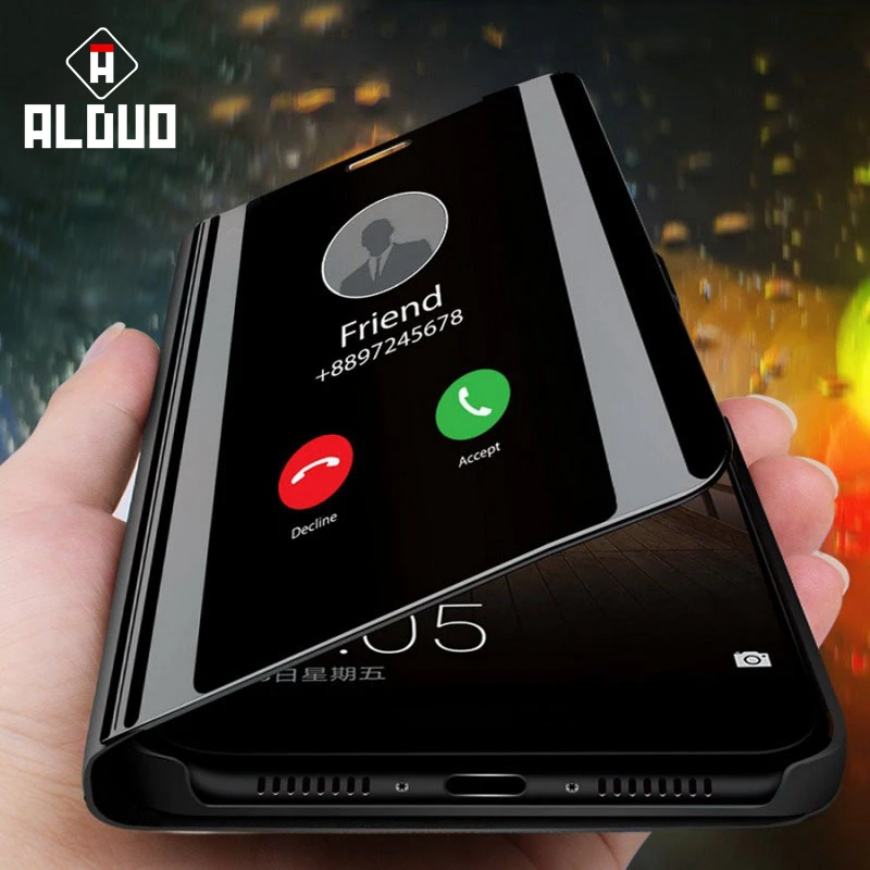 

Smart Mirror Flip Case For Samsung Galaxy S8 S9 Plus A7 A8 A6 J6 J8 Plus 2018 S6 S7 Edge A5 A3 J5 J3 J7 Prime 2017 2016 Note 9 8