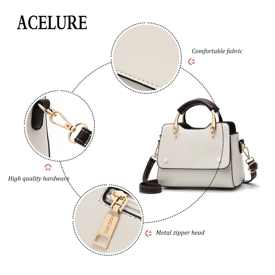 ACELURE مقبض معدني صغير حقائب ل الإناث الصلبة اللون بو الجلود حقائب كتف للنساء كل مباراة السيدات Crossbody أكياس ACELURE مقبض معدني صغير حقائب ل الإناث الصلبة اللون بو الجلود حقائب كتف للنساء كل مباراة السيدات Crossbody أكياس