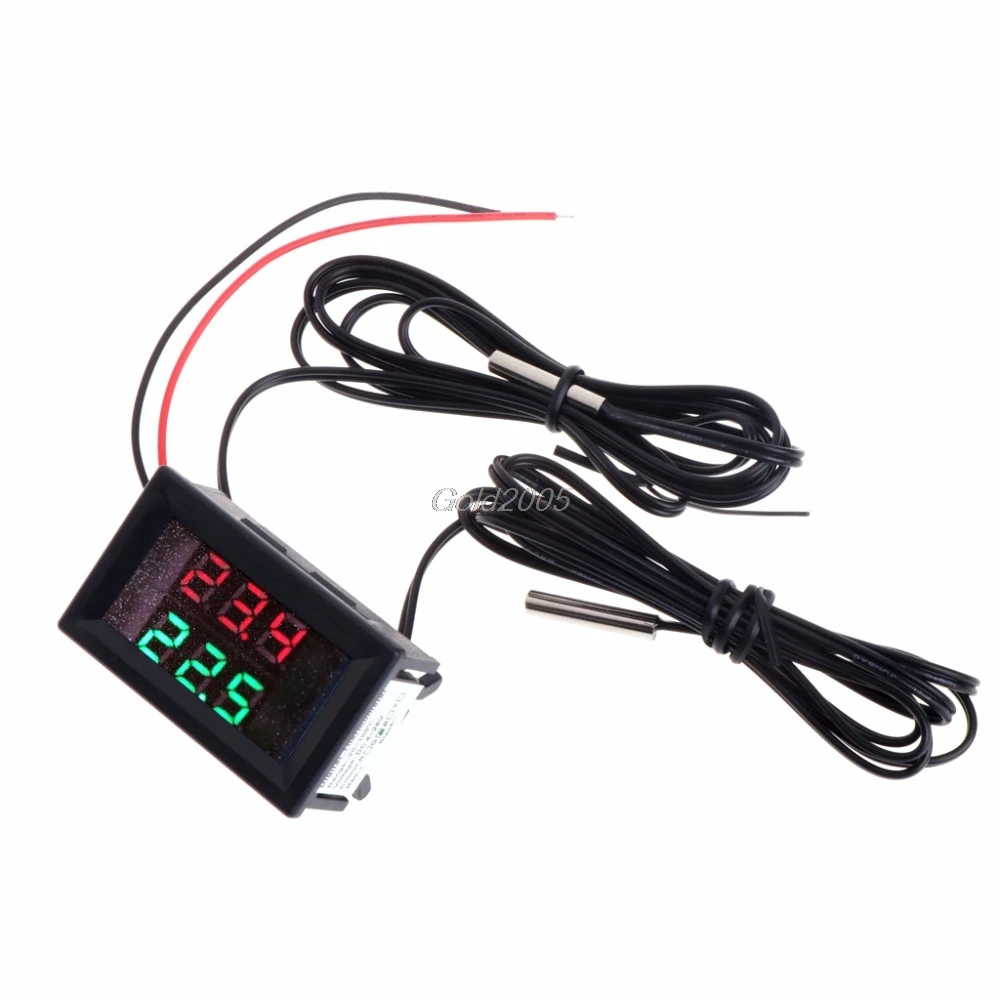 

DC 4-28V Precision Dual Display Digital Thermometer NTC Waterproof Metal Probe Digital Thermometer S03 Drop ship