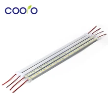 10 шт./лот 5730 светодиодный бар светильник двухрядные супер яркий светодиодный жесткий тубус ленты прозрачный/молочное покрытие