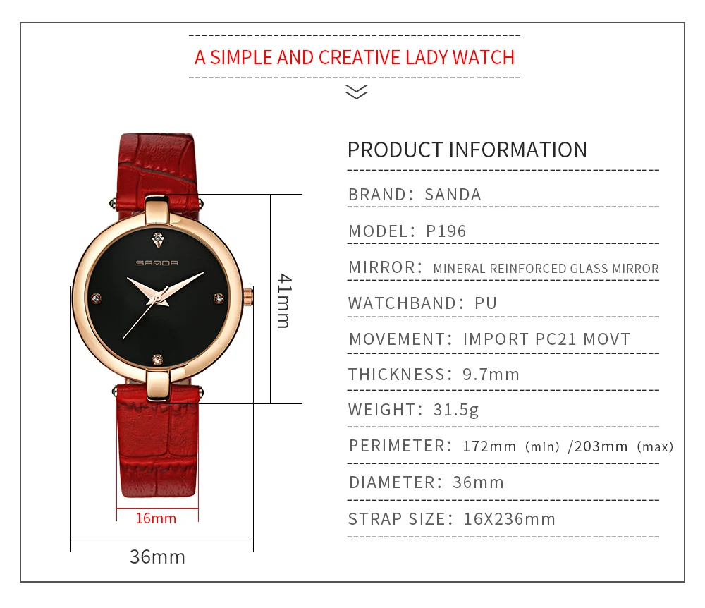 Модные стразы SANDA часы женские брендовые роскошные часы с кристаллами женские часы с кожаным браслетом платье Montre Femme