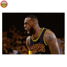 DIY Цифровая живопись, Баскетбол NBA звезда плеер популярный плеер, Джеймс декоративная живопись