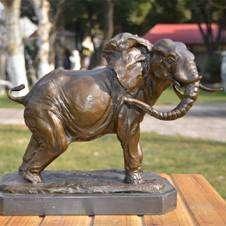 

The elephant sculpture ornaments copper jewelry gift auspicious animal crafts Club Feng Shui