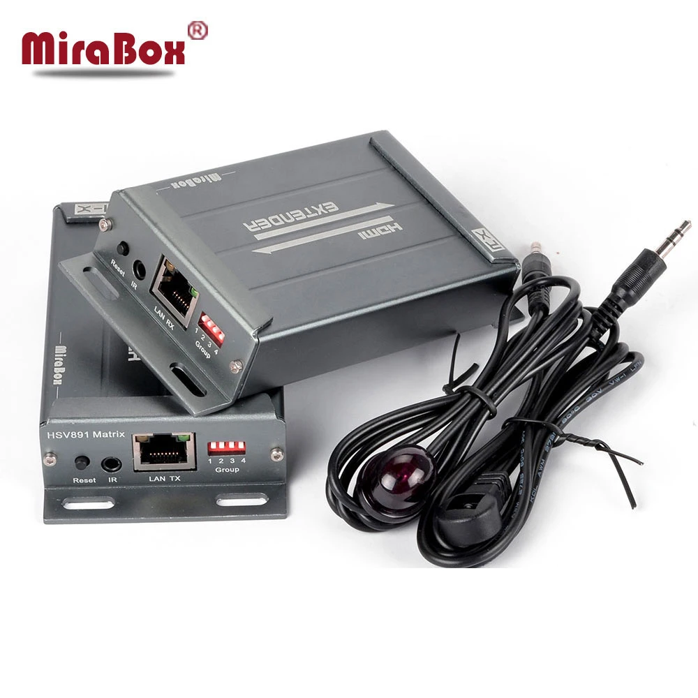HSV891M HDMI Matrix Extender over IP with IR Remote and 3.5mm Audio Jack to UTP via Cat5/5e/Cat6 HDMI LAN Transmitter Receiver HSV891M HDMI Matrix Extender over IP with IR Remote and 3.5mm Audio Jack to UTP via Cat5/5e/Cat6 HDMI LAN Transmitter Receiver