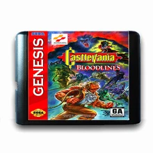 Titlevania кровяные линии для 16 бит игра Sega Mega Drive карта для Mega Drive для Genesis US PAL версия видео игровая консоль