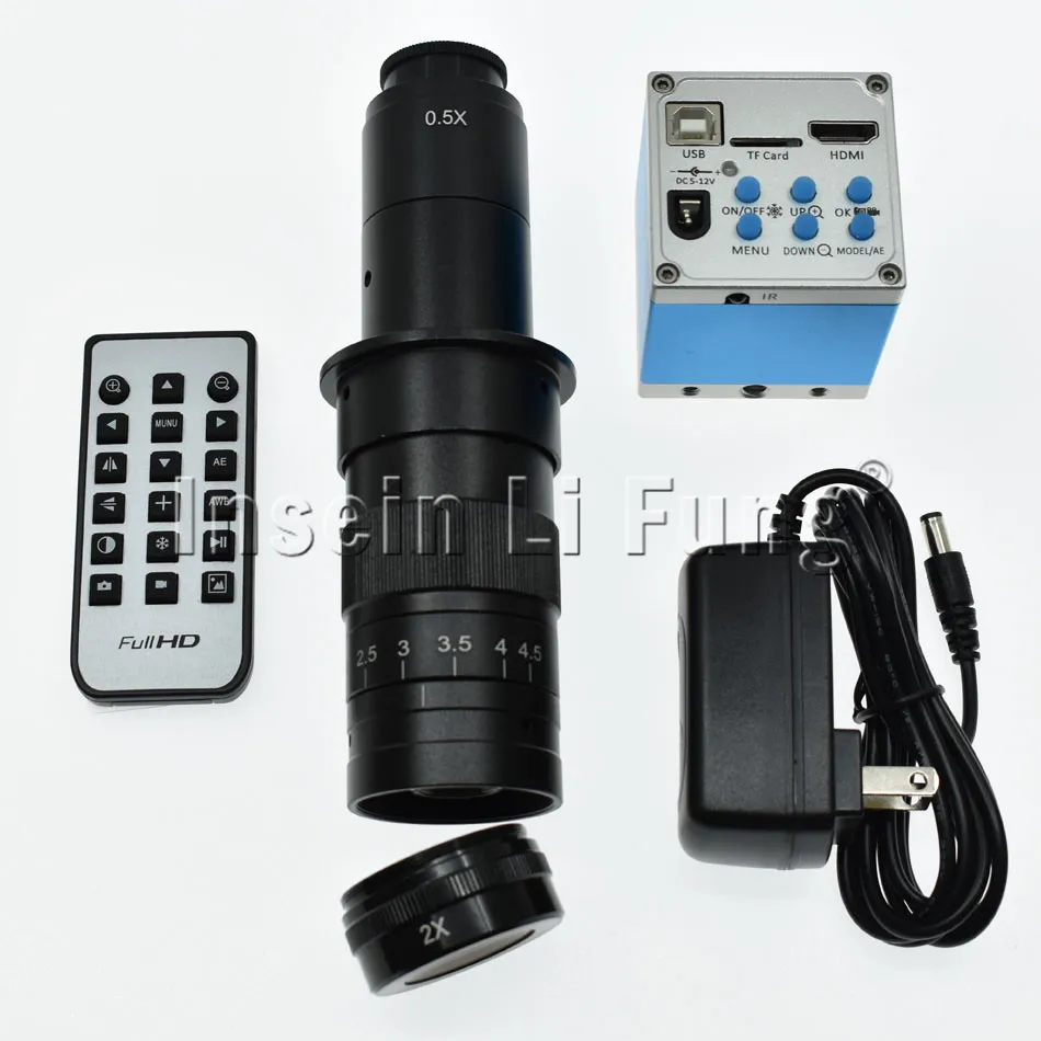 

HD 16MP 1080P HDMI USB Digital Video Microscope Camera+130X 180X 300X 400X 600X Adjustable Magnification 25mm Zoom C-mount Lens