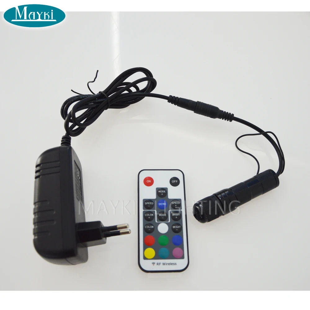 1.5W DC12V RGB 18key RF remote car use home use car light car bulb side glow fiber optic light illuminator engine