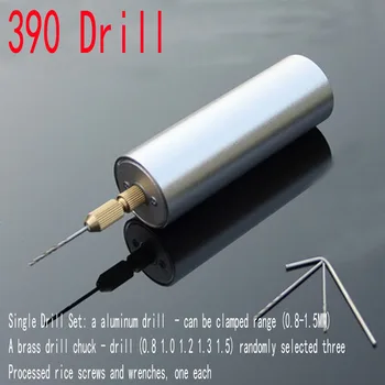 

390 aluminum enclosure Precision Micro Small drill DC mini hand drill Perforated angle grinding cutting machine power tools