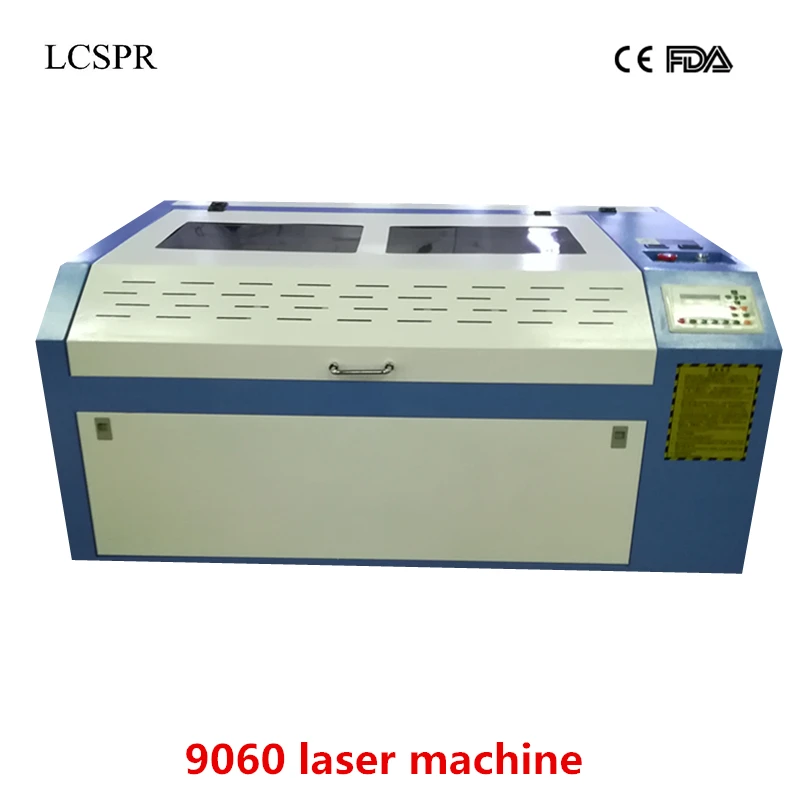 

RECI W2 100W laser machine CO2 6090 or 9060 RUIDA laser cutting machine with CW5000 water chiller