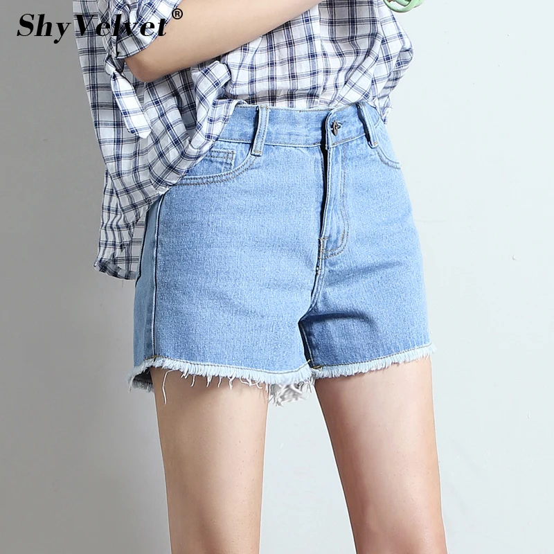 2018 Summer New Denim Shorts for Women High Waisted Tassel