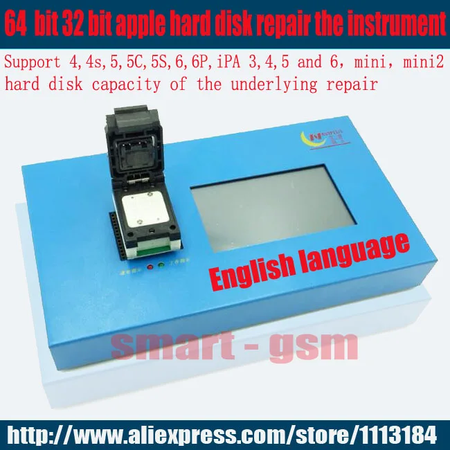 imágenes para 32 64 Bit NAND Flash Chip IC Programador Herramienta Fix reparación de la placa madre disco duro número de serie de chips sn modelo para iphone ipad imágenes para 32 64 Bit NAND Flash Chip IC Programador Herramienta Fix reparación de la placa madre disco duro número de serie de chips sn modelo para iphone ipad