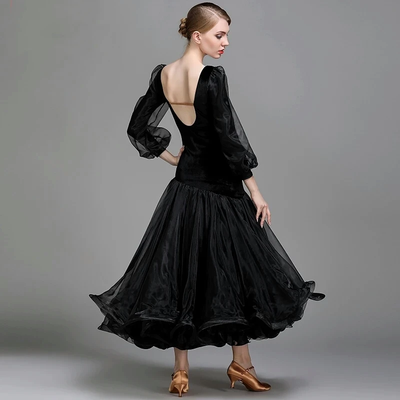 black ball room gowns