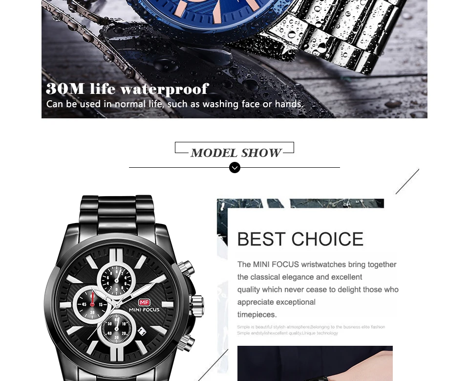 MINIFOCUS наручные часы Мужские лучший бренд роскошные известные мужские часы кварцевые часы наручные часы кварцевые часы Relogio Masculino MF0134G. 02