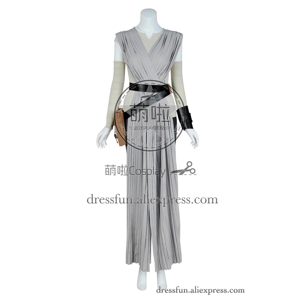 Star Wars The Force Awakens Cosplay Rey Costume Full Set