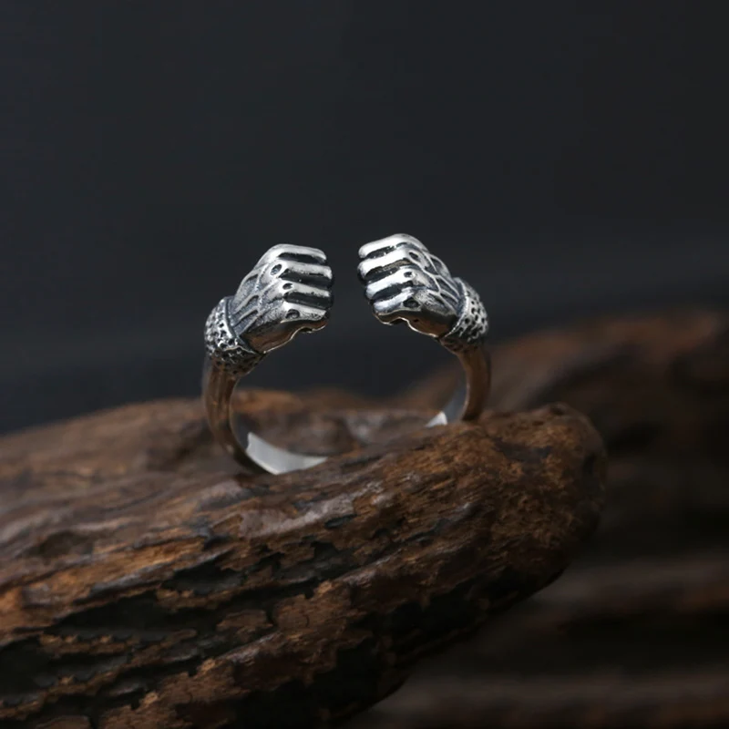 Мужское и женское кольцо из серебра 100% пробы регулируемое|sterling silver 925 jewelry|silver