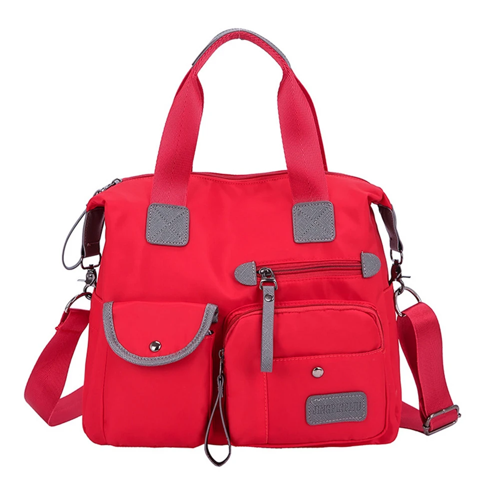 

Women Fashion Solid Color Zipper Waterproof Nylon Shoulder Bag Crossbody Bag Bolsa feminina Dropship New 2019 Hot Selling