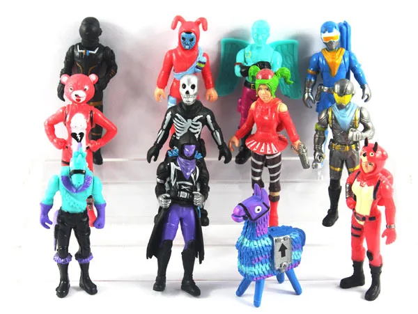 

New 12pcs/set Fortress Night Llama PVC Action Figures Toy Fortnight Battle Royale Game Character Model Figure Toys Boy Gift