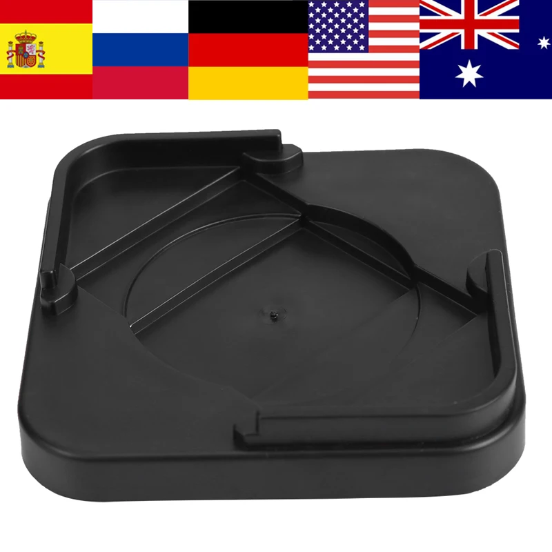 8pcs/set Furniture Leg Risers Plastic Non-slip Riser for Table Desk Bed Sofa Chairs (Black)