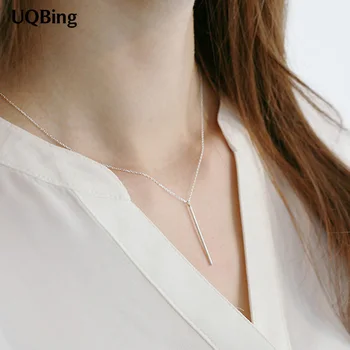 

Drop Shipping 925 Sterling Silver Necklaces Pendants&Necklaces Jewelry Collar Colar de Plata