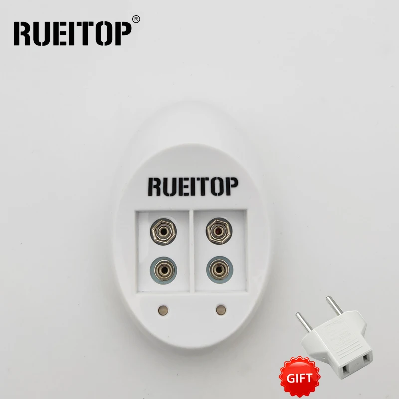 Зарядное устройство RUEITOP(VerveGuud) Mini Dual для литиевых Ni MH CD li ion батарей 9 В 6F22 вилка