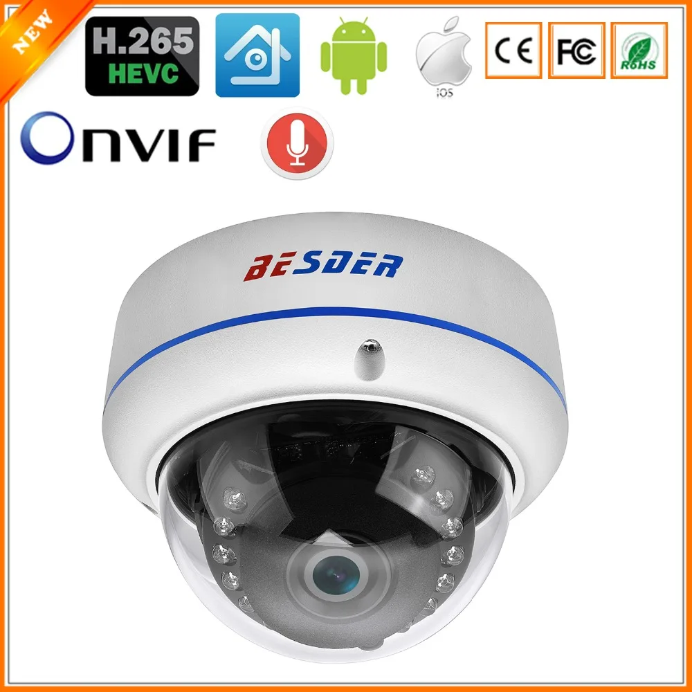 Aliexpress.com : Buy BESDER H.265 5MP 4MP Surveillance IP Camera Audio ...