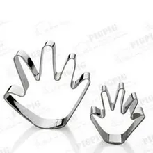 Родитель-ребенок серии* большая рука+ маленькая рука из нержавеющей стали печенье плесень 2 шт./компл