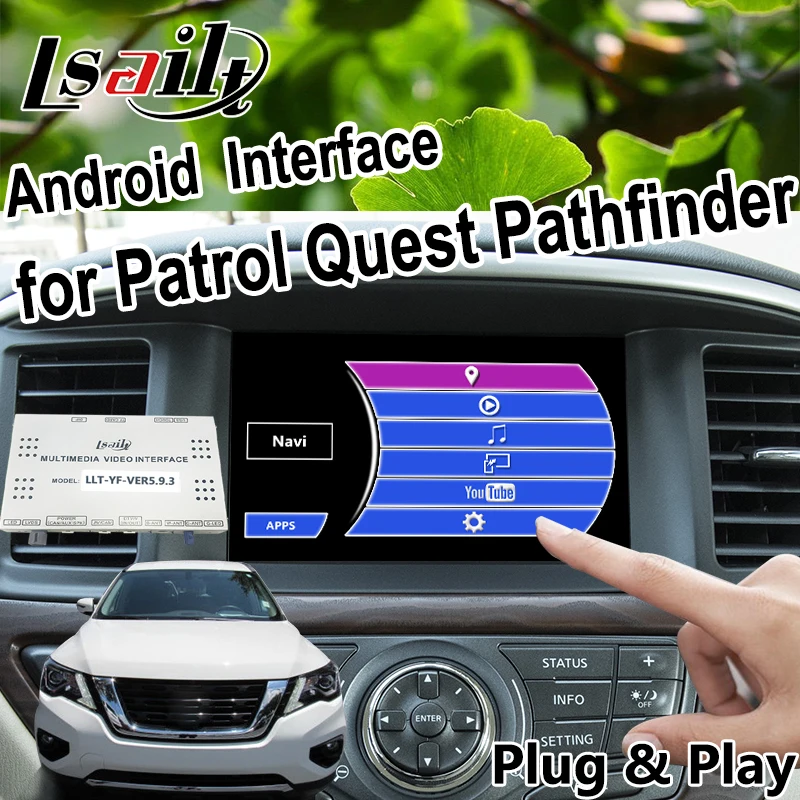 Android 7,1 gps навигация видео интерфейс интеграции wifi waze Mirrorlink, carplay для Nissan Patrol Pathfinder Quest