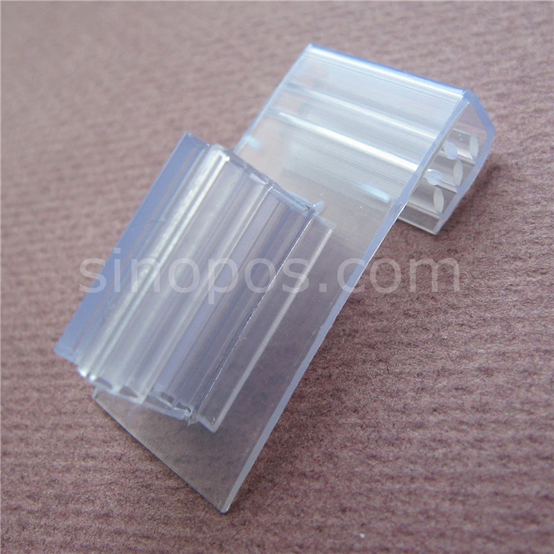 Channel Strip Sign Holder With Soft Grip, clear PVC advertising wire