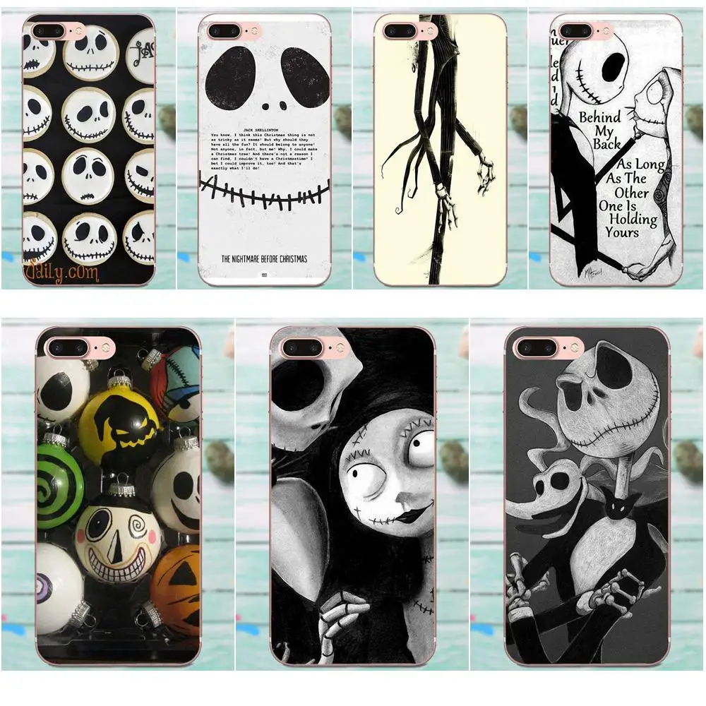 Cool Jack Skellington для Apple iPhone 4 4S 5 5C 5S SE 6 6S 7 8 Plus X XS Max XR мягкие аксессуары из ТПУ чехлы |