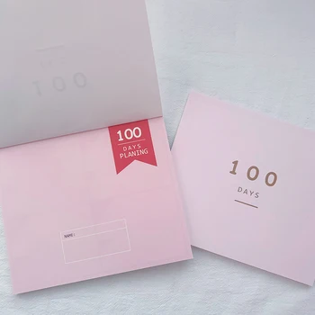 

100 Day Countdown Calendar Daily Planner School Supplies 50 Sheet Inner Paper Learning Schedule Planner Agenda Stationery