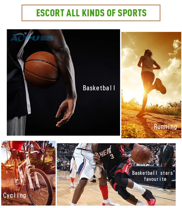 04Color Printing Professional Mountain climbing Iycra Crossfit Kneepad Basketball Spandex Basketball Knee Brace (5)